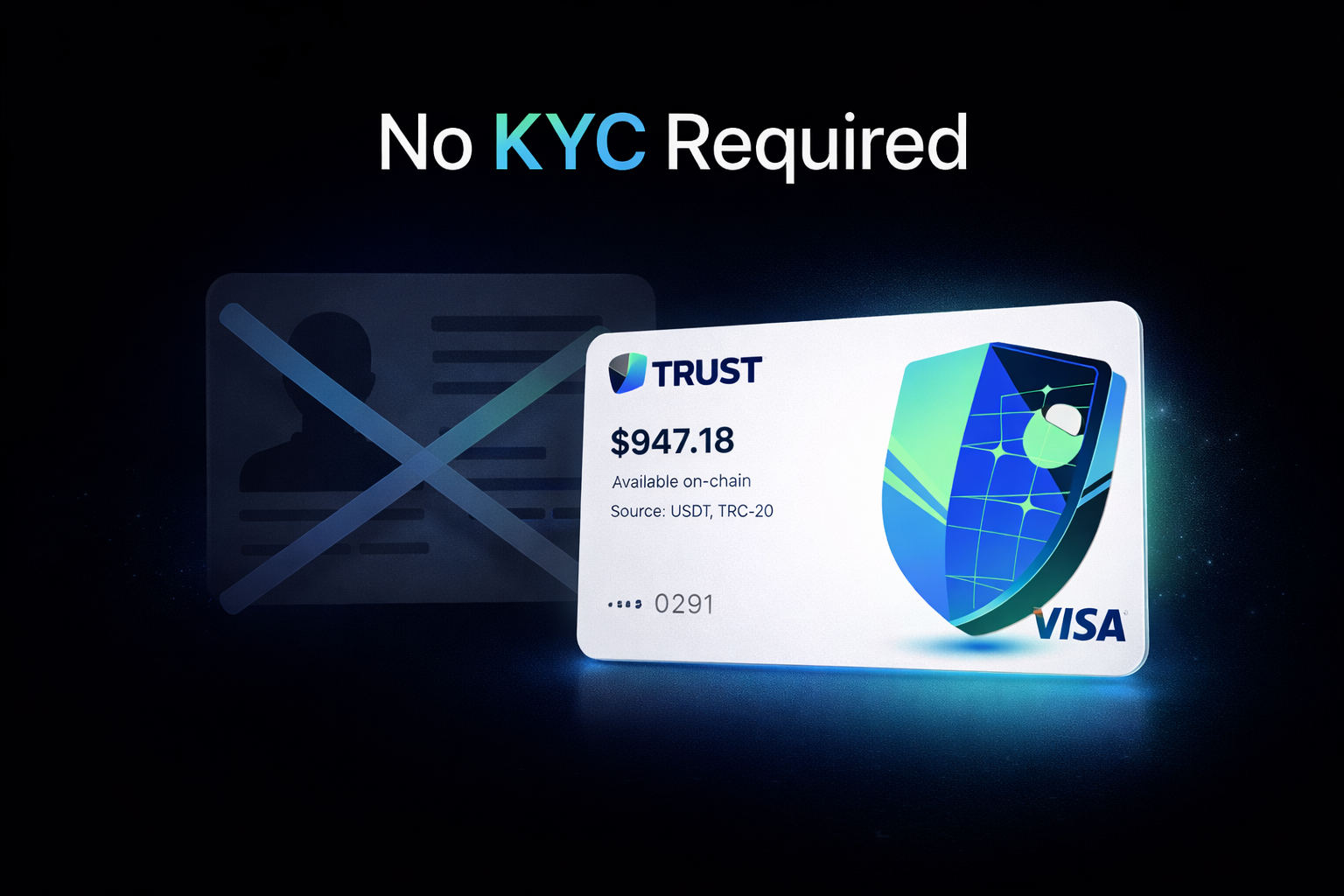 Карта без KYC — полная анонимность